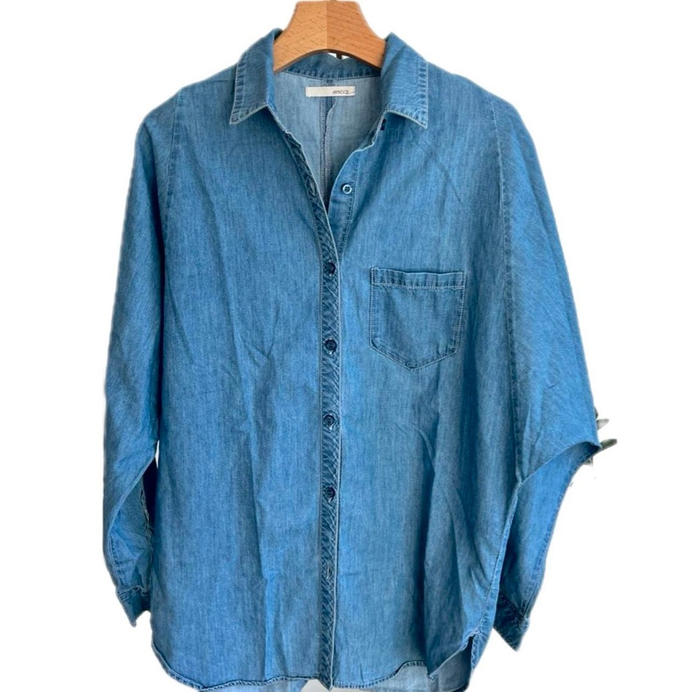 Moussy Light Blue Denim Shirt